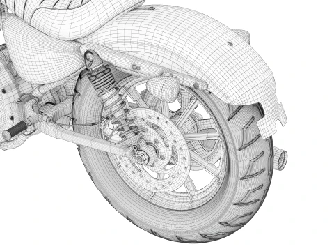 2022 Harley-Davidson sportster Iron 883 High Poly 3D Model