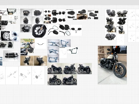 2022 Harley-Davidson sportster Iron 883 High Poly 3D Model