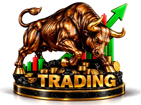 Bull Trading Statue 3D Print Ready 3D Print Model