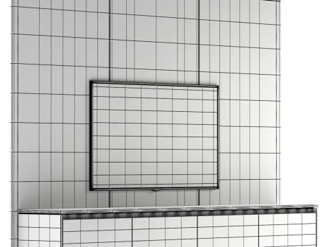 TV Wall Unit 3D Model