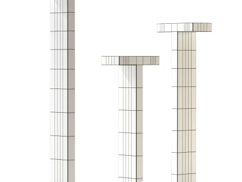 Tamarix Bollard 3D Model