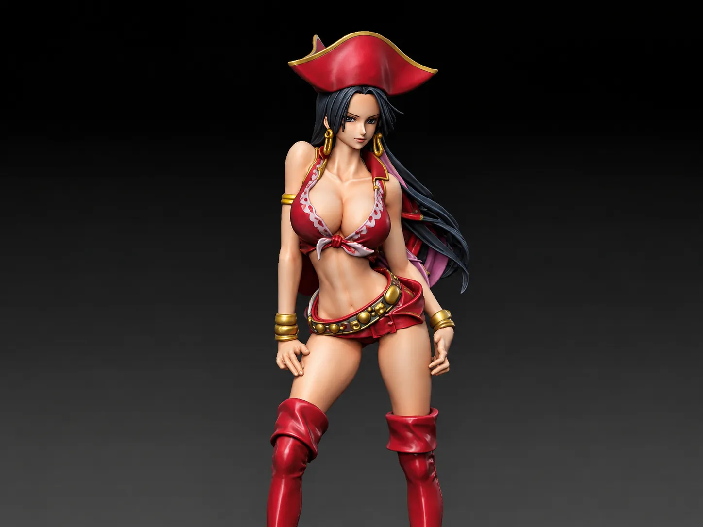 Boa Hancock 3D Model .c4d .max .obj .3ds .fbx .stl .blend 