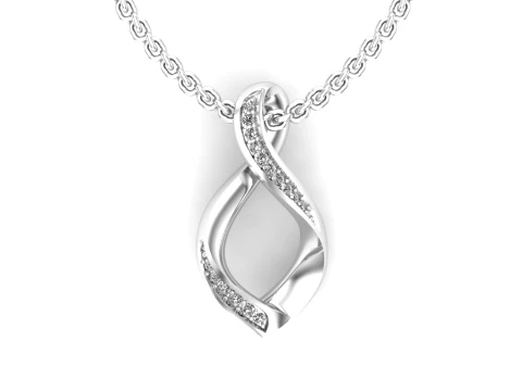 Diamond Infinity Twist Pendant 3D Print Model 3D Print Model