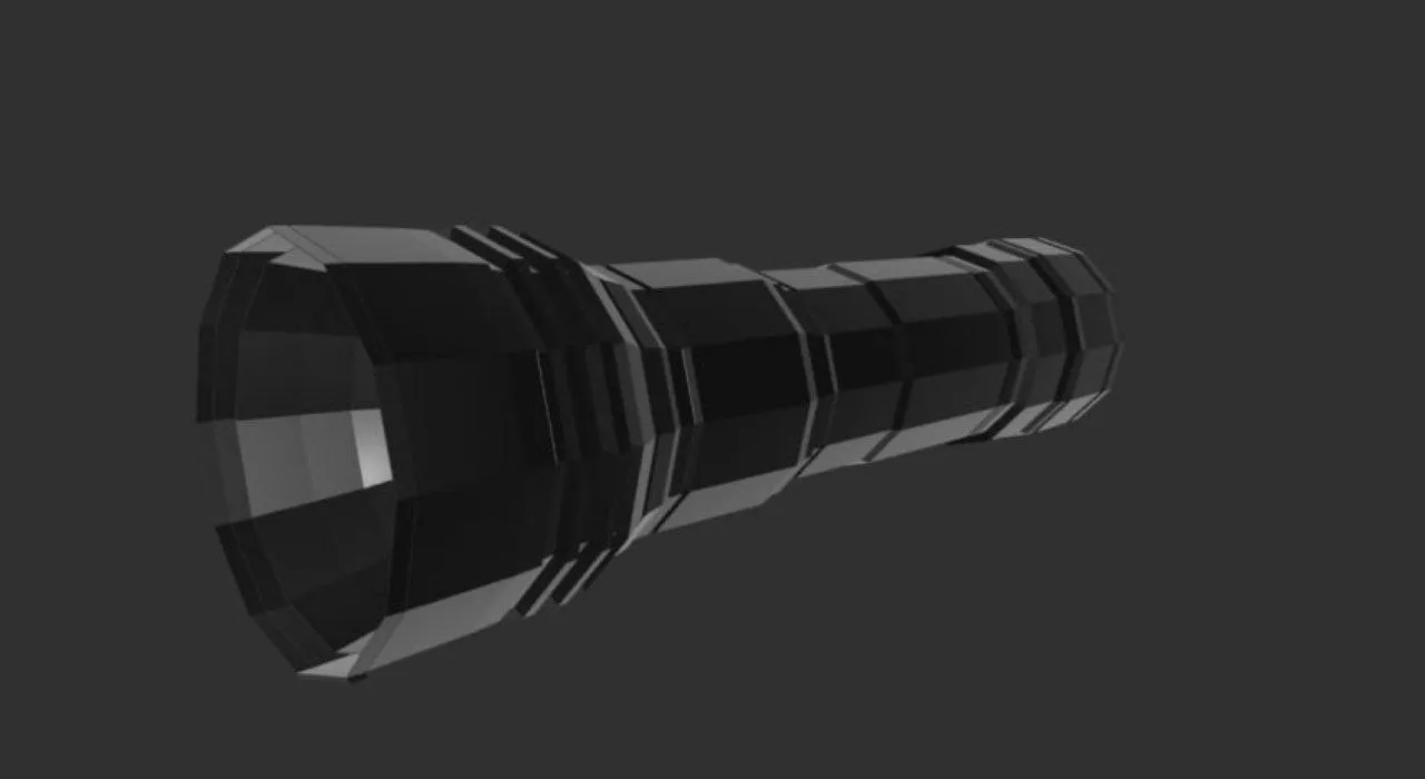 Flashligh 3D Model .c4d .max .obj .3ds .fbx .stl .blend 