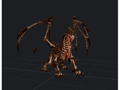 Dragon Skeletal 3D Model