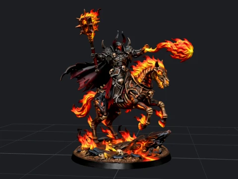 Cehennem Ateşi Ş&ouml;valyesi 3D Model