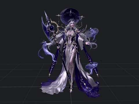 Órbita Rainha da Noite Modelo 3D