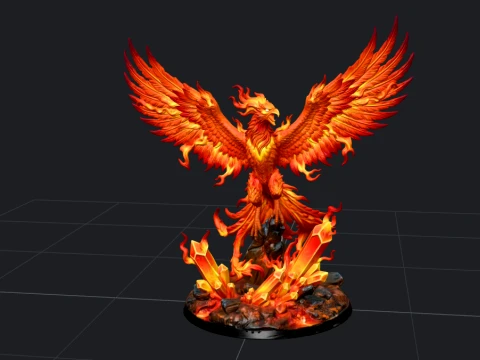 Ph&eacute;nix de la renaissance Modèle 3D