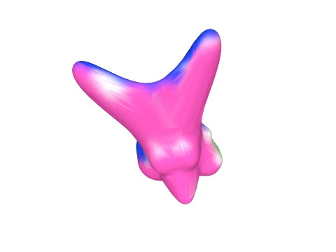 Phone holder blue pink 3D Model