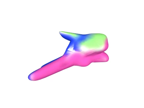 Phone holder blue pink 3D Model