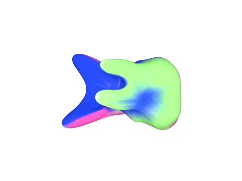 Phone holder blue pink 3D Model