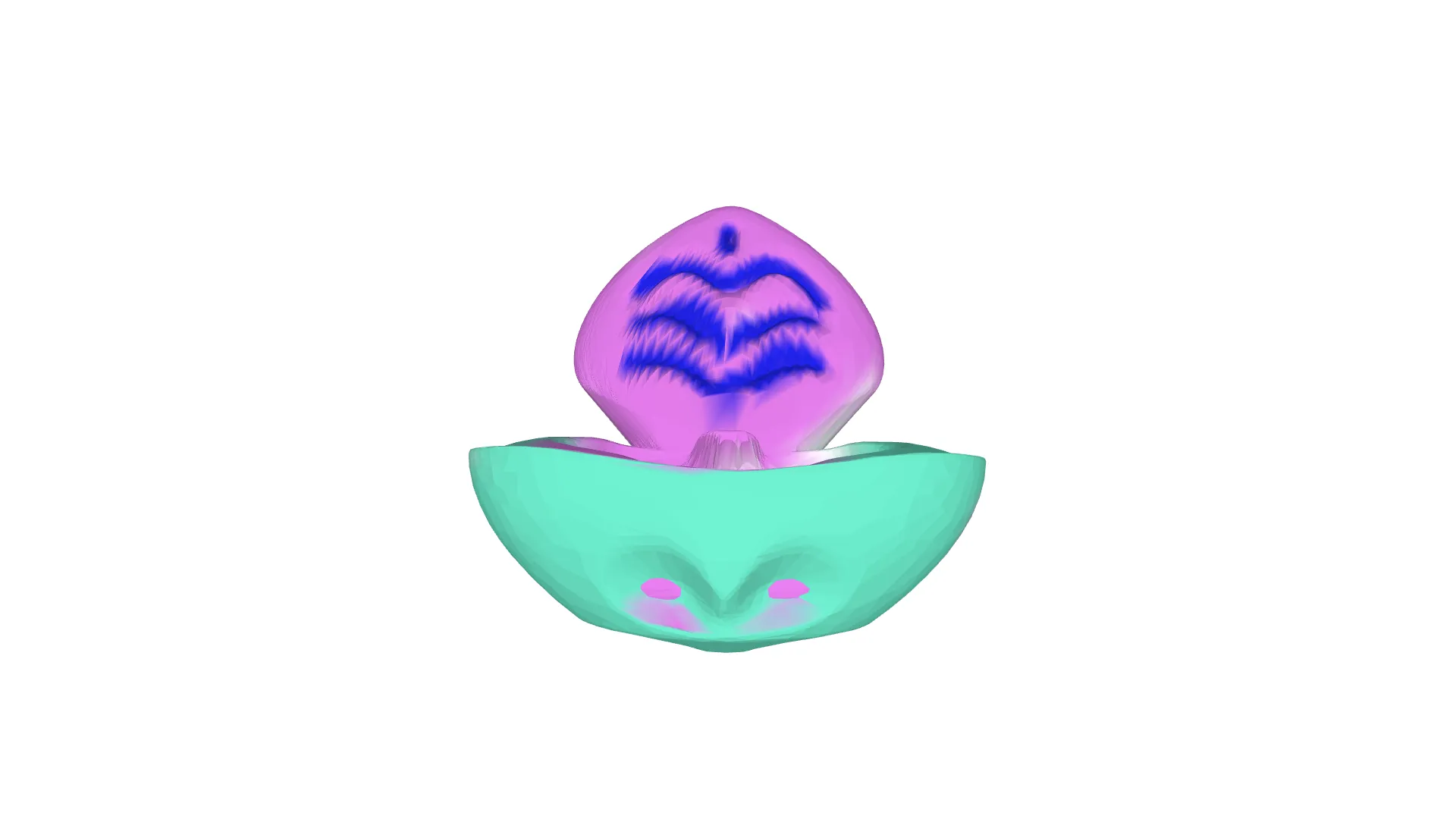 Seashell holder phone 3D Model .c4d .max .obj .3ds .fbx .stl .blend 