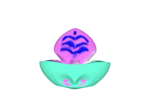 Seashell holder phone 3D Model