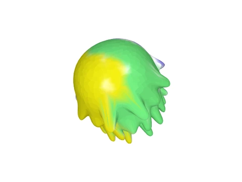 Horns octopus monster 3d 3D Model