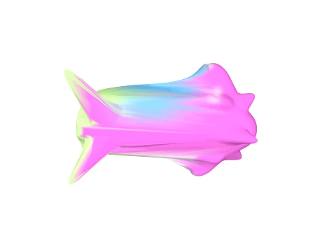 Monster yellow pink 3D Model