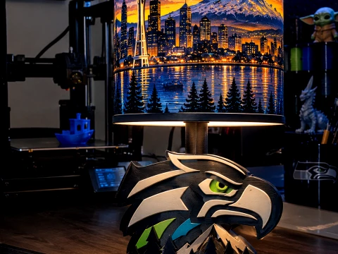 Eagles lamp 3D Print Model