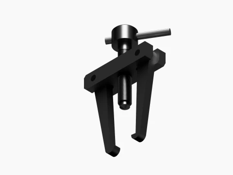 2-Jaw Bearing Puller Premium CAD Model 3D Model