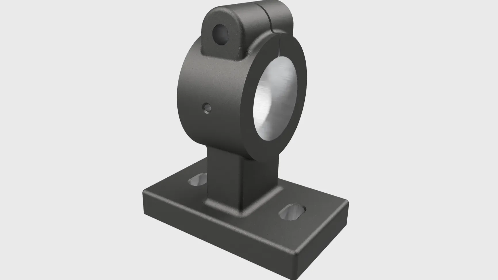 Premium Flanged Split Clamp CAD Model 3D Model .c4d .max .obj .3ds .fbx .stl .blend 