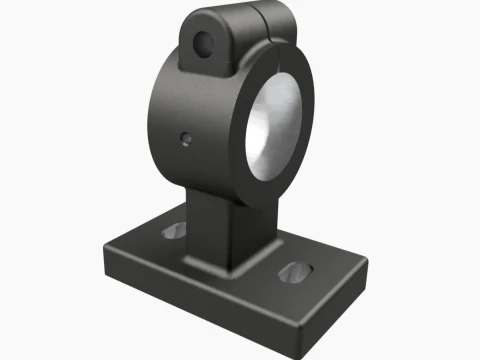 Premium Flanged Split Clamp CAD Model 3D Model