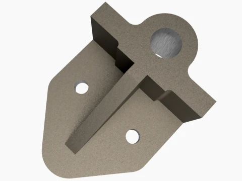 Premium Gusseted Mounting Bracket CAD Model 3D Model