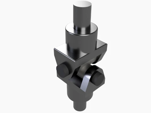 Premium Universal Joint Assembly - CAD Sources Technical Drawings Included F3D STEP STL PDF 3D Modell