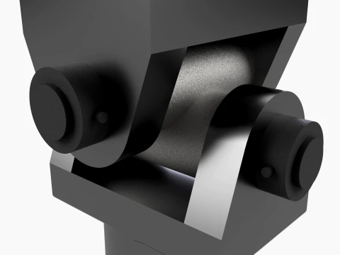 Premium Universal Joint Assembly - CAD Sources Technical Drawings Included F3D STEP STL PDF 3D Model