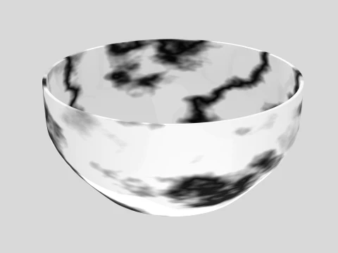 Marmor-Keramikschale 3D Modell