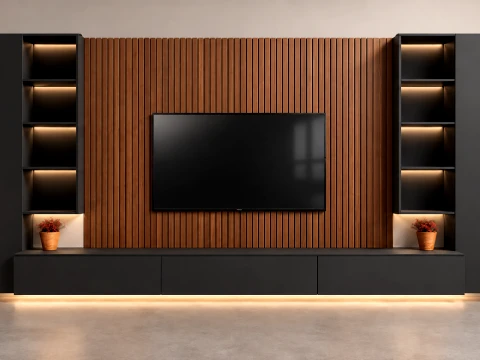 TV Wall 3D Model