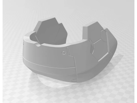 Kaiju N8 Mina Ashiro Visor Buckles 3D Print Model