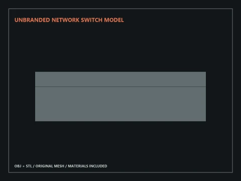 Unbranded Network Switch Model 3D Model