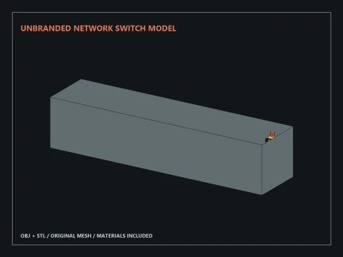 Unbranded Network Switch Model 3D Model