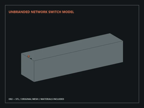 Unbranded Network Switch Model 3D Model