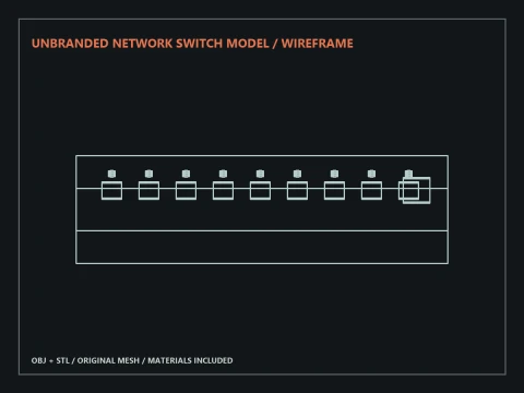 Unbranded Network Switch Model 3D Model