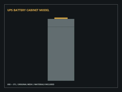 UPS Battery Cabinet Model 3D Model