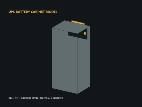 UPS Battery Cabinet Model 3D Model