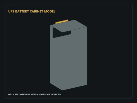 UPS Battery Cabinet Model 3D Model