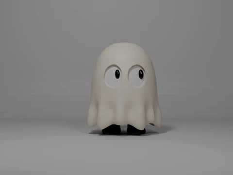 Halloween Ghost 3D Printable Figure Modelo de Impressão 3D
