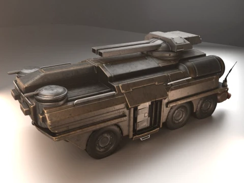 Amphibious Tank 3D Model
