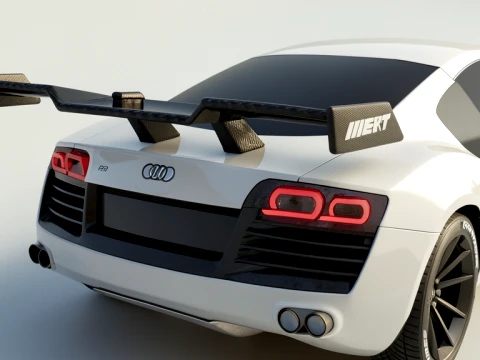 Universal Carbon Fiber GT Wing 3D Model
