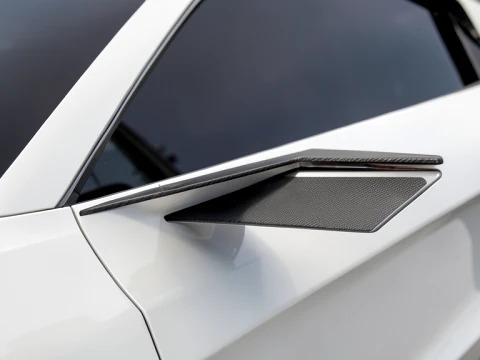 Aerodynamic Luxury Sportscar Rearview Mirror Concept High-End 3D Asset Model 3D