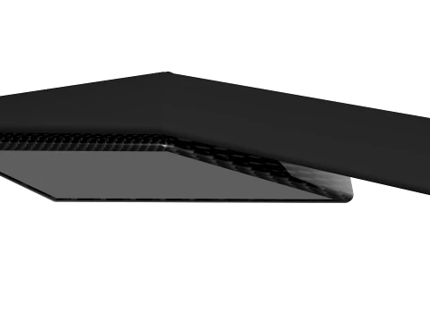 Aerodynamic Luxury Sportscar Rearview Mirror Concept High-End 3D Asset 3D Model