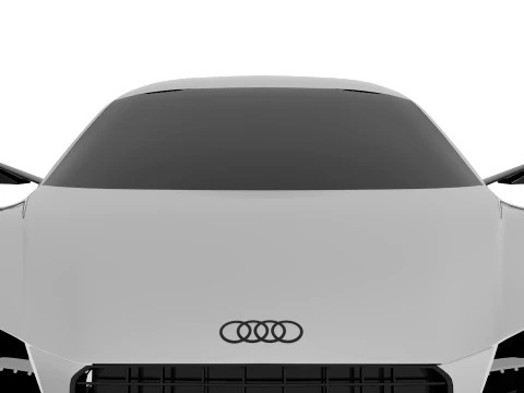 Aerodynamic Luxury Sportscar Rearview Mirror Concept High-End 3D Asset 3D Model