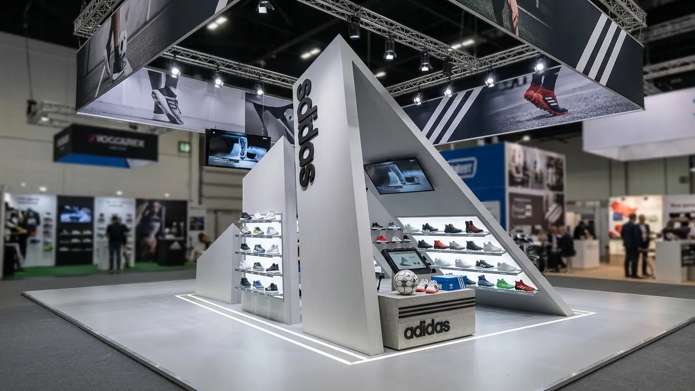 Adidas Sport Showroom Stand Architecture 3D Model .c4d .max .obj .3ds .fbx .stl .blend 