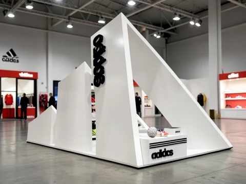 Adidas Sport Showroom Stand Architecture 3D Model
