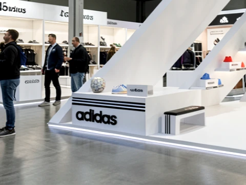 Adidas Sport Showroom Stand Architecture 3D Model