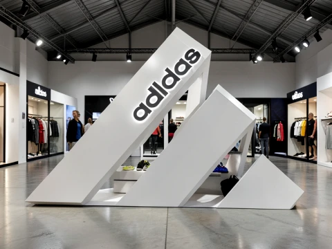 Adidas Sport Showroom Stand Architecture 3D Model