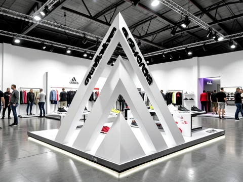 Adidas Sport Showroom Stand Architecture 3D Model
