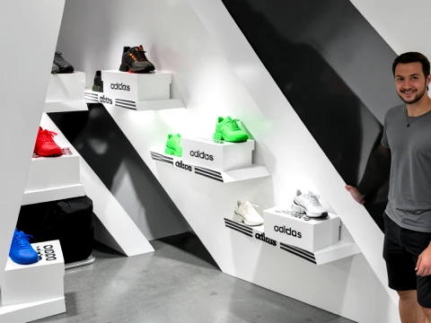 Adidas Sport Showroom Stand Architecture 3D Model