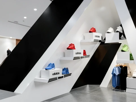 Adidas Sport Showroom Stand Architecture 3D Model