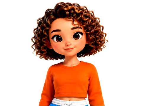 Stylized Cartoon Girl teenage Character Fully Rigged Animated 3D Model